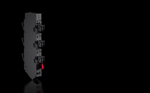 RX 9360802 | RiLineX bus-mounting fuse element, RiLineX bus-mounting fuse element for 60 mm busbar systems. For fuse D 01 (with fitting ring) and D 02 (E18). With optical LED fuse monitoring. For safe contacting of the fuse, the device does not have Image_1