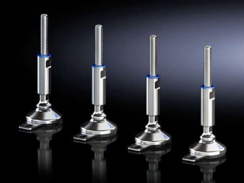 HD 4000250 | HD Leveling Feet, HD leveling feet to minimize cleaning time thanks to fully covered, permanently sealed thread. Also compensates for floor inclines of up to 10Deg thanks to the flexible base plate., Compensation of floor inclines up to Image_1