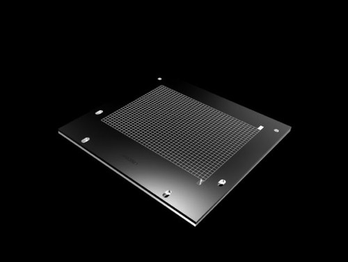 SV 9683504 | Plastic Cable Gland Plates for compartment divider, ABS, Similar to RAL 9005, Assembly components, W: 250mm, H: 251mm, W: 9.84in, H: 9.88in, , 39269097, 2 pc(s)., 0.58, 0.608, Image_1