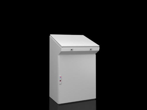 TP 6746600 | TP Consoles, One-piece console for operating and monitoring, with large mounting plate and a high protection category of IP 55, available in four different widths. The AX lock plate ensures a uniform appearance, and two-part gland platesImage_1
