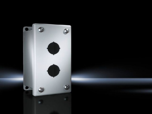PB 8017665 | Pushbutton boxes PB, Carbon steel, Housing and cover: Dipcoat primed, powder-coated on the outside, textured paint, RAL 7035, Cover screws, captive Wall Mounting Brackets, W: 69mm, H: 130mm, D: 88mm, W: 2.72in, H: 5.12in, D: 3.46in, NEMAImage_1