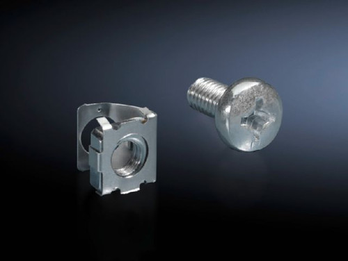 DK 7000990 | DK Spring nuts with screws, L:10 mm, M6, T-slot mounting anglesImage_1