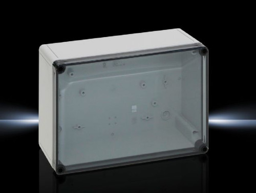 PK 9520100 | PK Polycarbonate enclosure, WHD: 254x180x90 mm, fibreglass-reinforced polycarbonate, without knockouts, with transparent coverImage_1