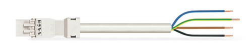 Wago 891-8994/206-402 | pre-assembled connecting cable, Eca, Plug/open-ended, 4-pole, Cod. A, H05VV-F 4G 1.5 mm2, 4m