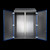 HD 1319600 | HD compact enclosure, WHD: 1010x1250(H1)x1480(H2)x400 mm, stainless steel, 1.4301, with mounting plate, with hinged door and silicone sealImage_4