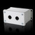PB 8017686 | PB pushbutton box, extra deep, 2-hole, 30.5 mm hole diameter, 5.98" H x 3.98" W x 4.72" D, Carbon Steel, Light GrayImage_2