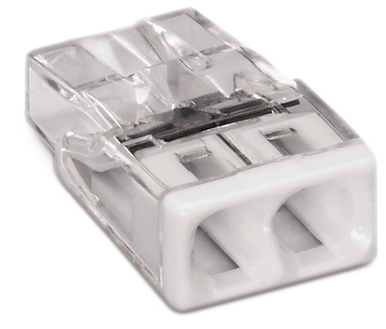 Wago 2273-204 Compact Push Wire Connectors for Junction Boxes 4 Conductor  White Terminal 100