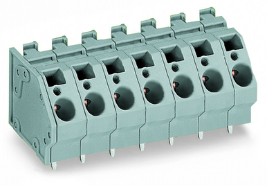 745-356 | PCB terminal block, 6 mm, Pin spacing 10 mm, 6-pole, CAGE CLAMP,  commoning option