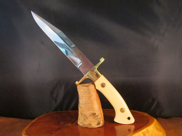 F 73 stamped on Ricasso; Steve Voorhis Fighting Knife # F73