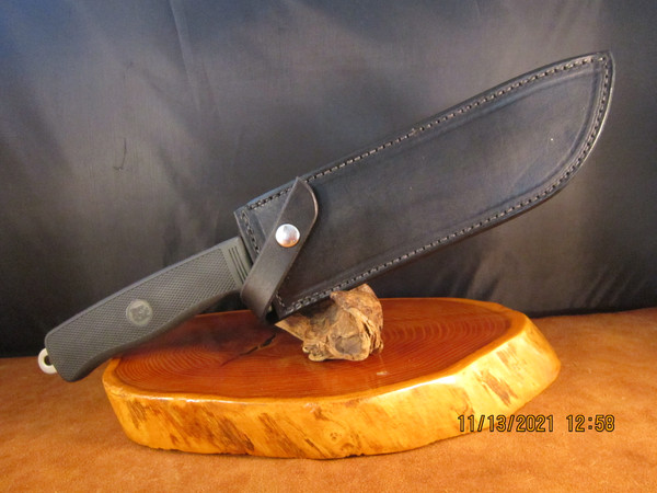 Gryphon M35 Survival/Combat knife, leather sheath