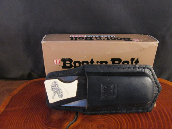 G 96 belt & Boot knife model 7000 with scrimshaw