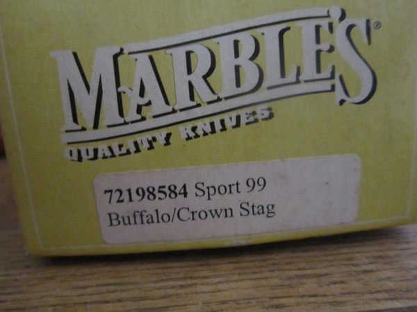 Vintage Marbles Sport 99 with Buffalo Crown Stag handles