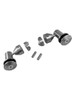 WB6RHD50RPS Double Arm Glass fitting Set In Polished Chrome Finish