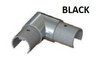 EB530AR90HBS - BL ELBOW 90DEG HORIZONTAL CONNECTOR FOR SLOTTED HANDRAIL IN SS 2205 FOR 30MM DIAMETER ROUND PIPE 