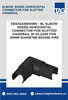 EB530AR90HBS - BL ELBOW 90DEG HORIZONTAL CONNECTOR FOR SLOTTED HANDRAIL IN SS 2205 FOR 30MM DIAMETER ROUND PIPE 