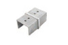 EB52521S180LBS - BL ELBOW LINEAR CONNECTOR FOR SLOTTED HANDRAIL IN SS 2205 FOR 25 X 21 MM 