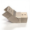 ELBOW ADJUSTABLE CONNECTOR DOWNWARDS FOR SLOTTED CAPRAIL FOR 40x40mm
