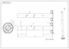 PR60074242CBS ROUND CORNER POST  42" SS316