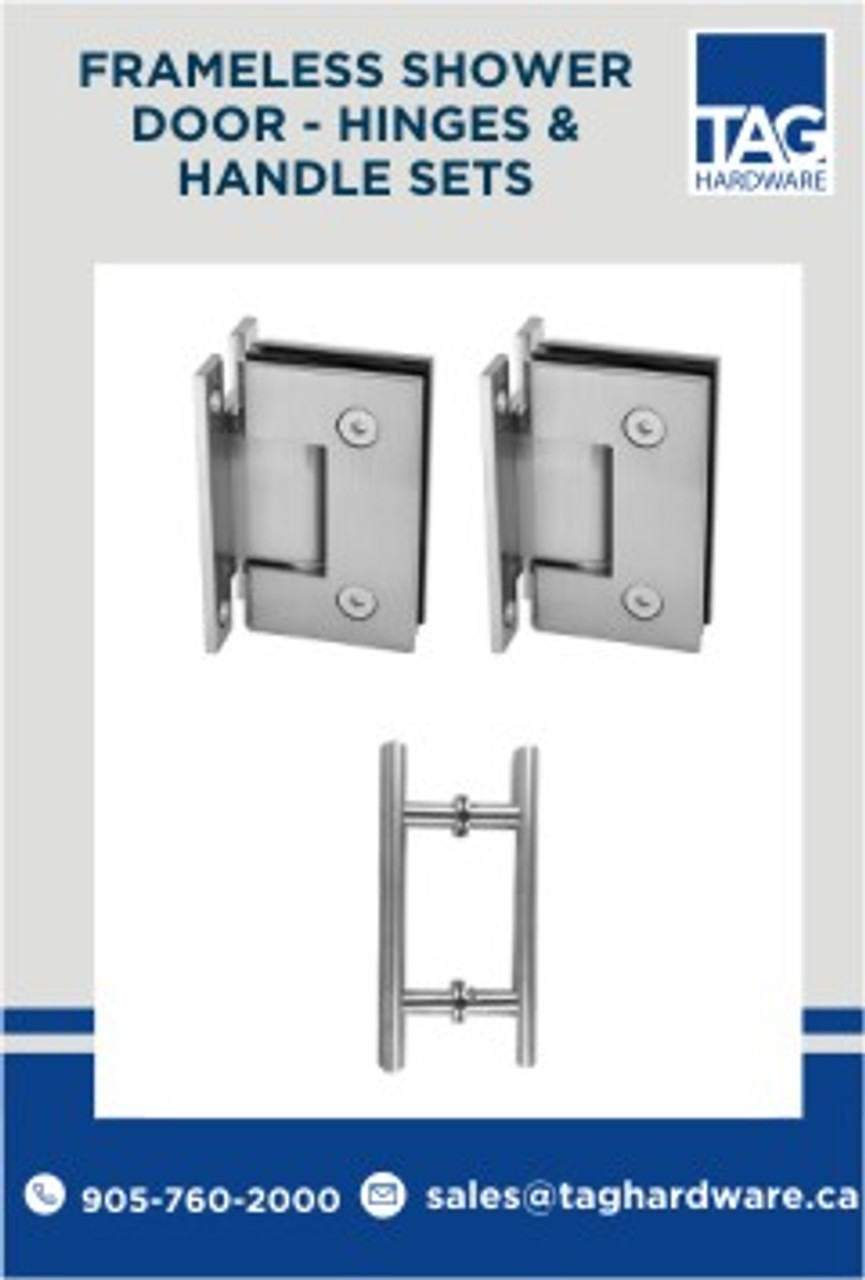 shower door hinges and handles