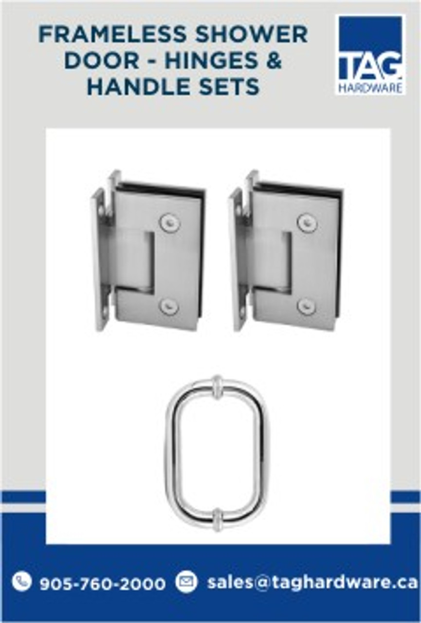 shower door hinges and handles