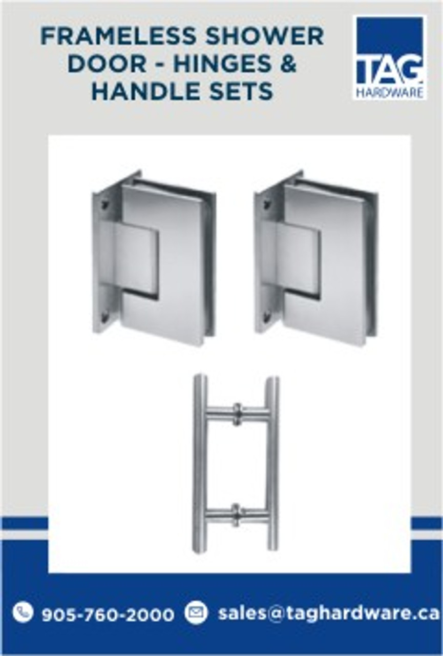 shower door hinges and shower handles
