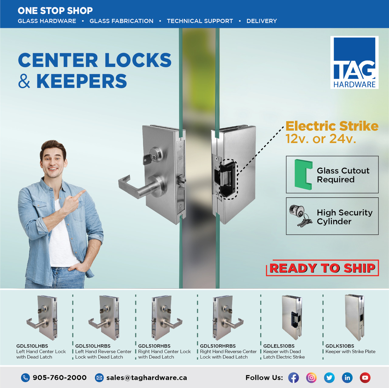 Ideal Glass Door Patch Locks