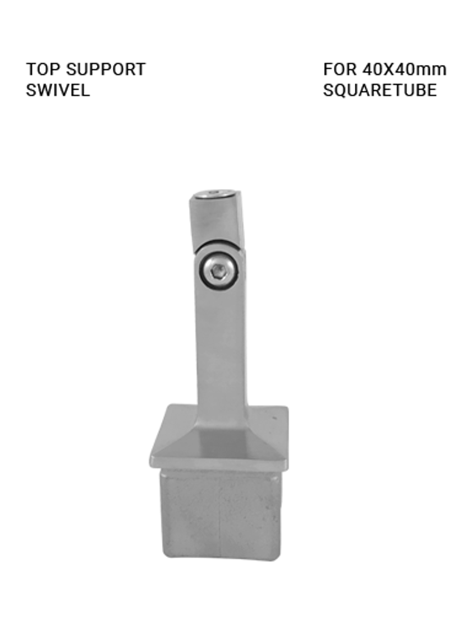 TS448440SWIBL Tube support swivel for 40x40mm square tube