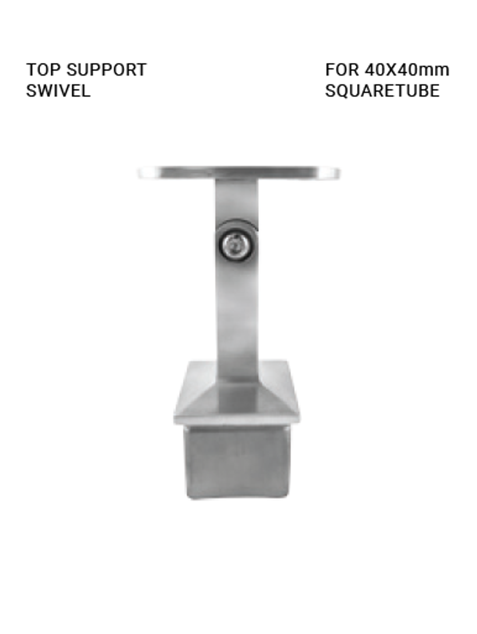 TS448440SWIBL Tube support swivel for 40x40mm square tube