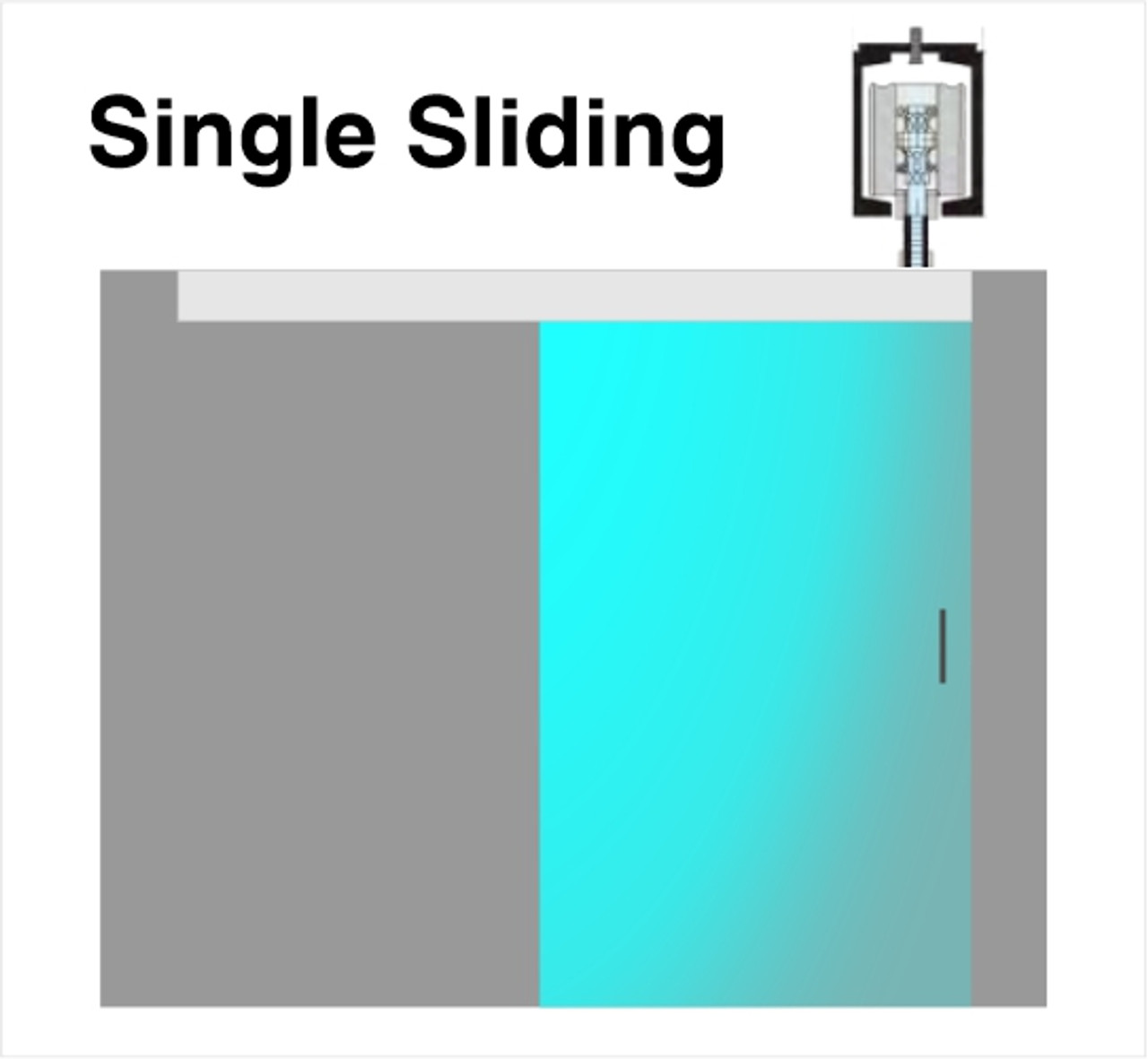 SLEZ80ST-SS  Single Sliding 80KG Round