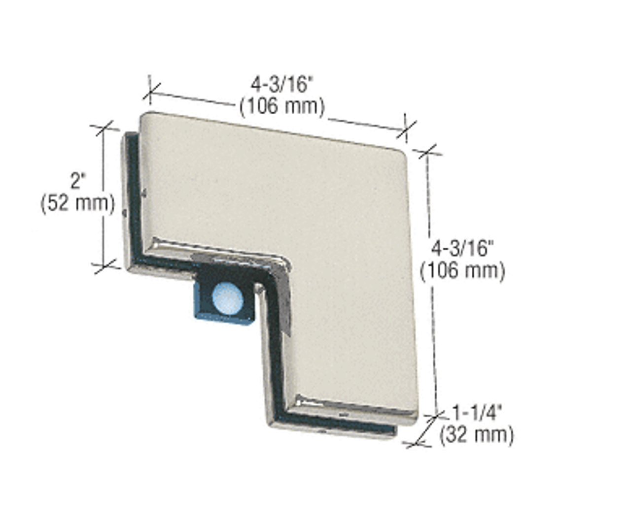 Stainless Steel Patch Fittings - Tag Hardware