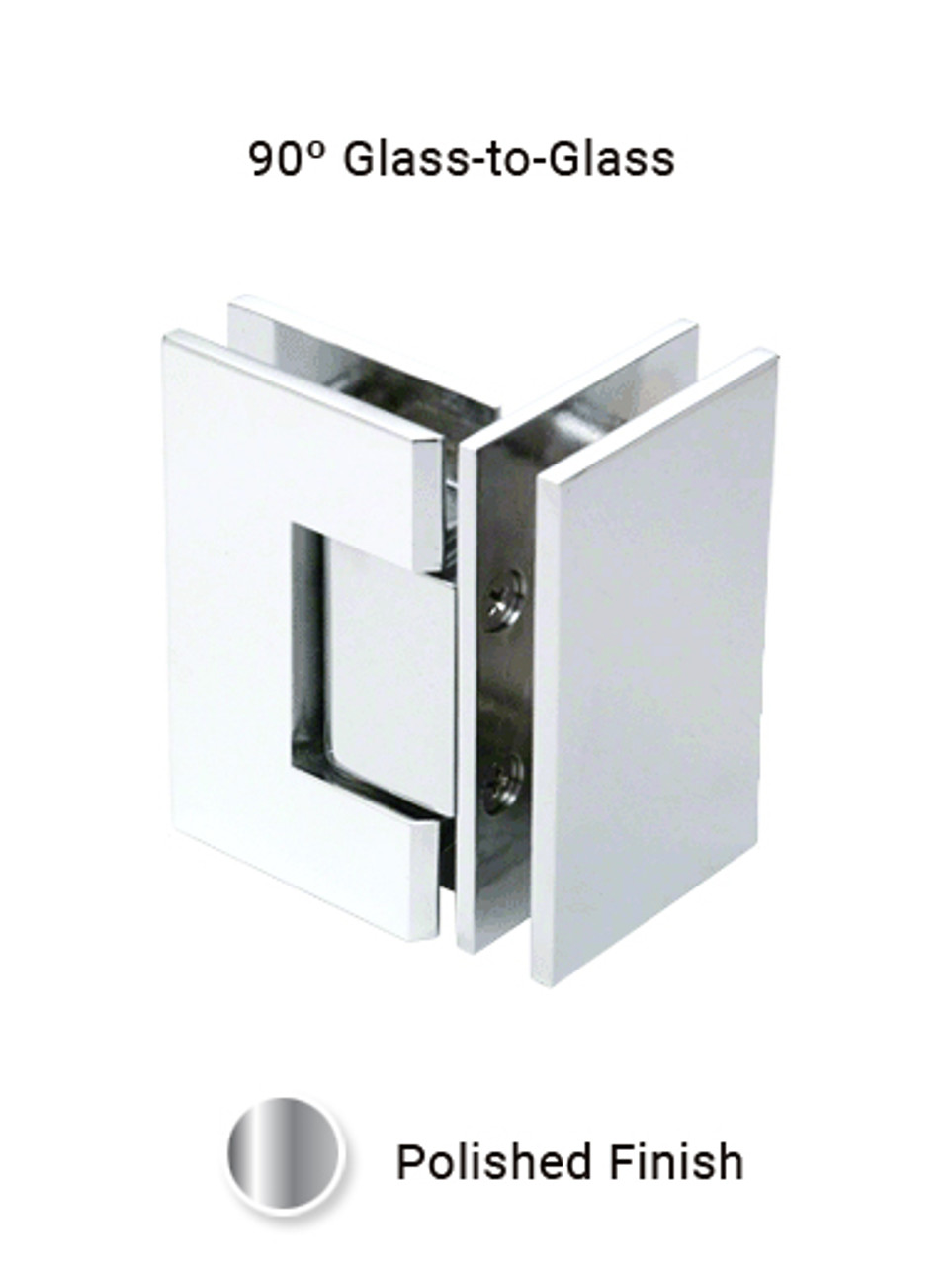 SHV90GGED | 90 Degree Glass to Glass Hinge