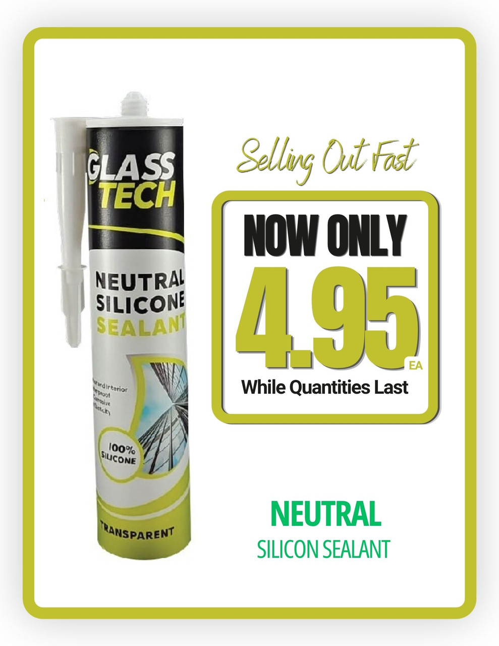 GTNEUT| TRANSPARENT | NEUTRAL SILICONE | 
