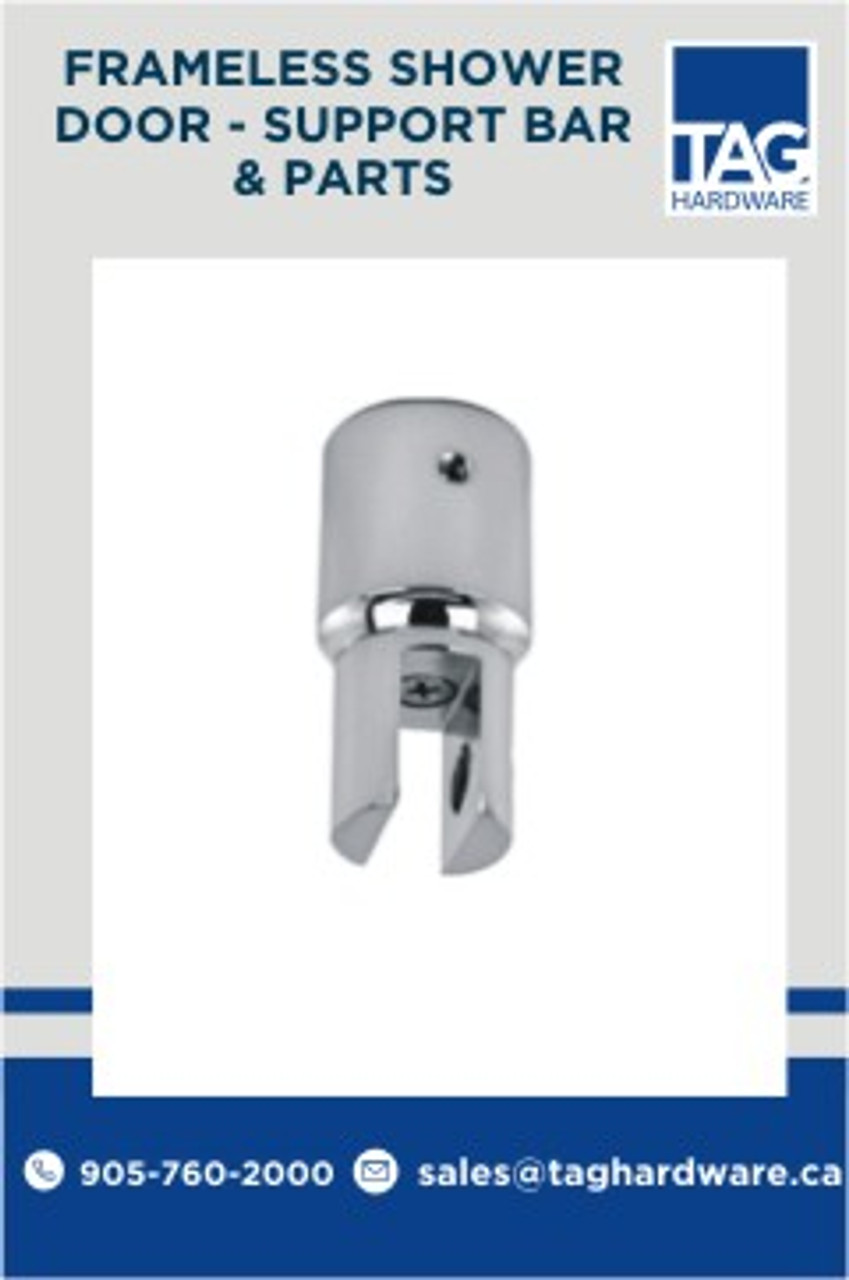 TSG910CP Support Bar Bracket in Chrome Polished Finish