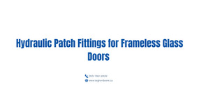 Hydraulic Patch Fittings for Frameless Glass Doors