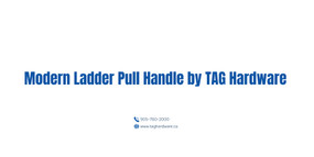 Modern Ladder Pull Handle by TAG Hardware 