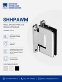 SHHPAWM Wall Mount Paris Series H Plate: Premium Strength, Precision, and Style for Frameless Shower Doors