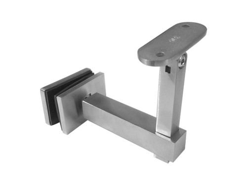 GB6SQADJ33SBS SQUARE HANDRAIL BRACKET FOR GLASS SWIVEL