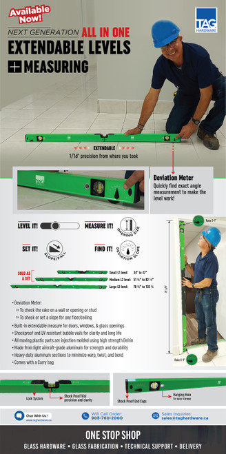 MTLVL78133 Telescopic Level opening & Rake 78 3/4"-133 3/4"