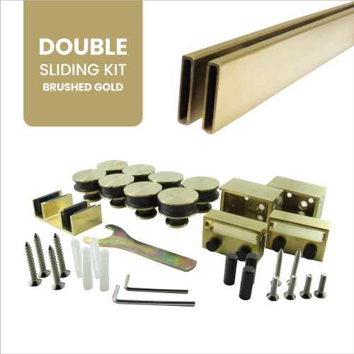 SLCAD73BG | DOUBLE BYPASS DOOR SLIDING SYSTEM (CAD Canadian SERIES) 