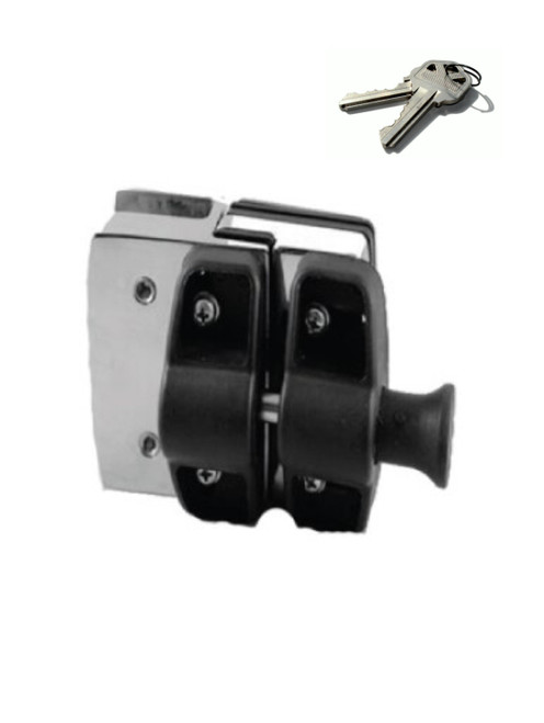 LLA51009LIGGBL | MAGNETIC LOCK LATCH ASSEMBLY GLASS TO GLASS