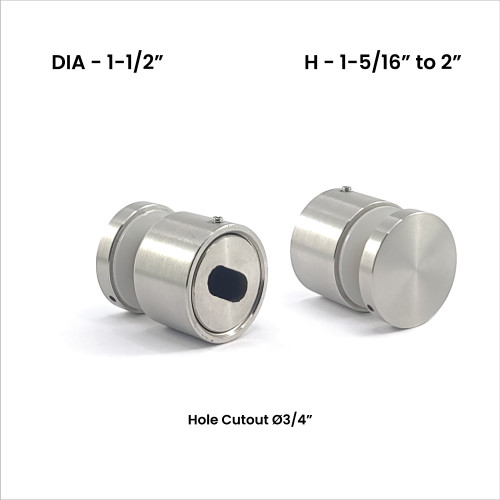 SO41510A | ADJ. ROUND STANDOFF Dia 1 1/2"