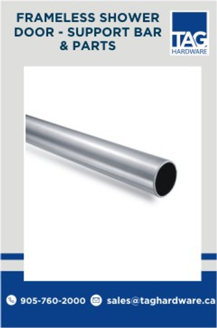 Round Bar Kit and Accessories glass hardware