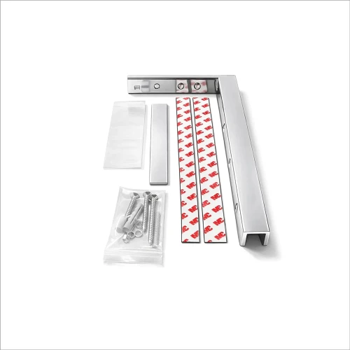 GSLGWCPR | 8" L Support Glass-to-glass in Chrome finish