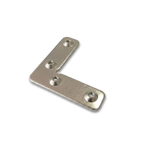GCD90BKT | GLASS CABINET 90 DEGREE BRACKET WITH 4 THREADED HOLES