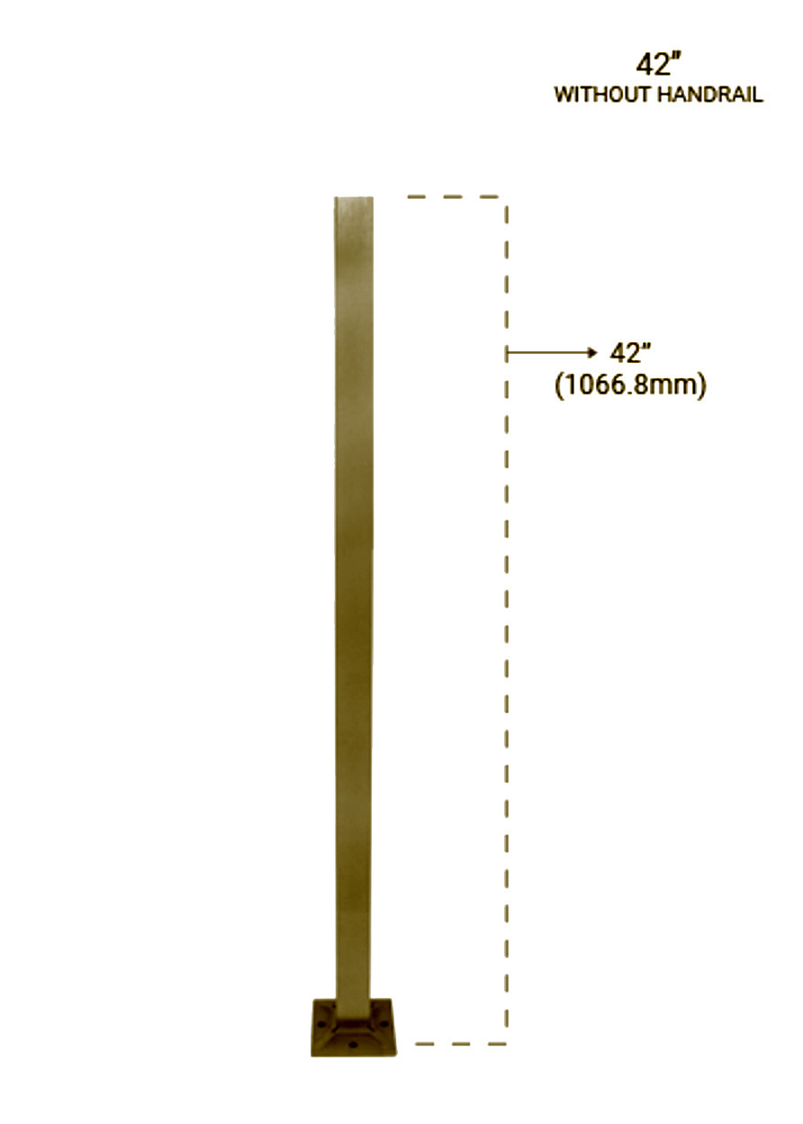 Square Railing Post PS64042XBG | 42