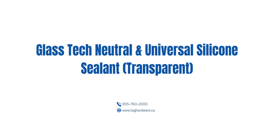 Glass Tech Neutral & Universal Silicone Sealant (Transparent)
