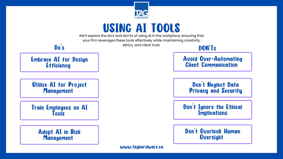 The Do's and Don'ts of Using AI Tools in the Workplace for an Architectural Firm The Do's and Don'ts of Using AI Tools in the Workplace for an Architectural Firm