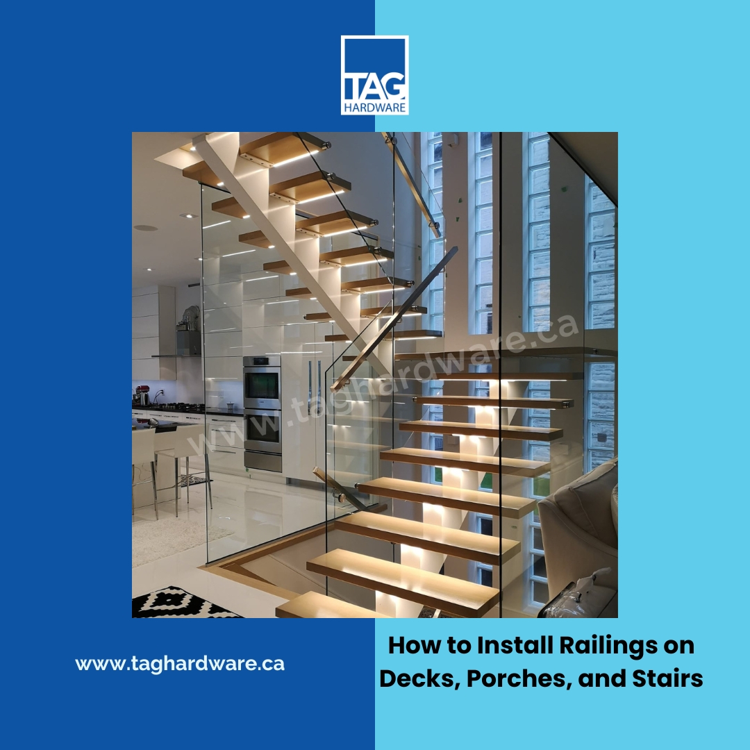 How to Install Railings on Decks, Porches, and Stairs TAG HARDWARE