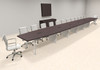Modern Boat shaped 28' Feet Metal Leg Conference Table, #OF-CON-CV75
