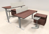 Two Persons Modern Power Adjustable Divider Workstation, #AL-OPN-HP35